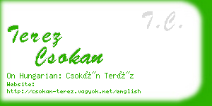 terez csokan business card